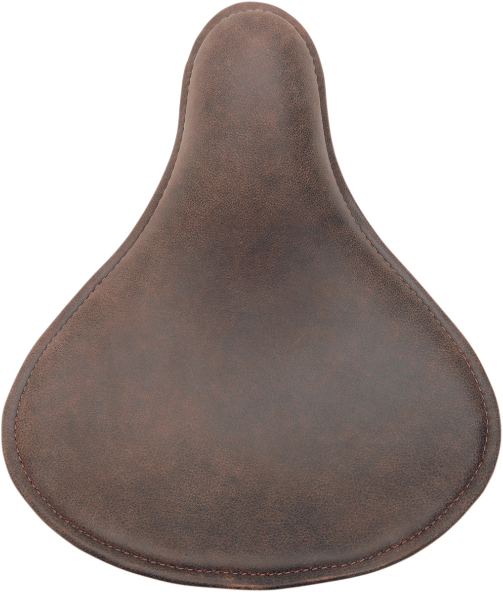 DRAG SPECIALTIES Seat - Spring Solo - Low-Profile - Small - Distressed Brown Leather 0806-0039