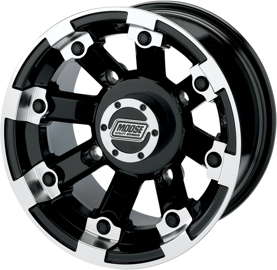 MOOSE UTILITY Wheel - 393X - Front - Black - 12x7 - 4/110 - 4+3 393127110GBML4