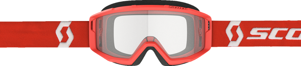 SCOTT Primal Goggles - Red - Clear 278598-0004043