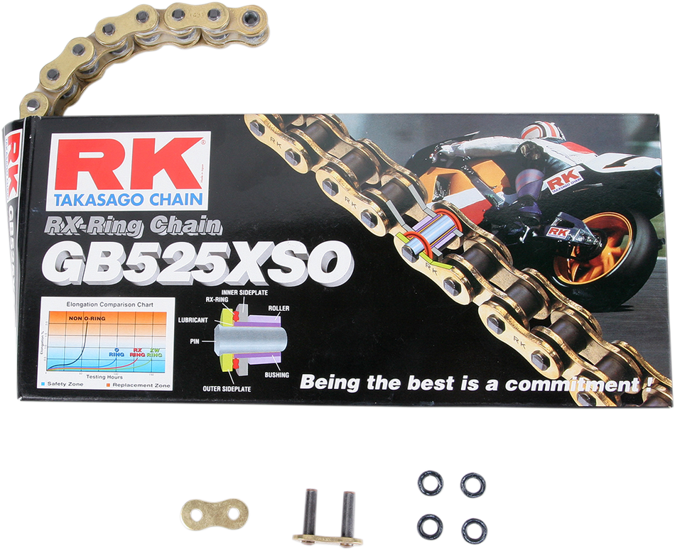 RK GB 525 XSO - Chain - 108 Links GB525XSO-108