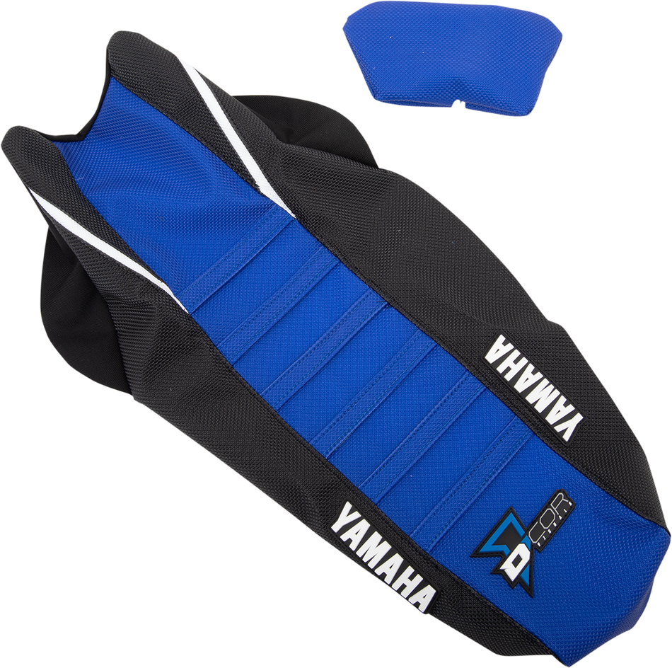 D'COR VISUALS Seat Cover - Black/Blue - YZ250F/450F '18-'23 30-50-483