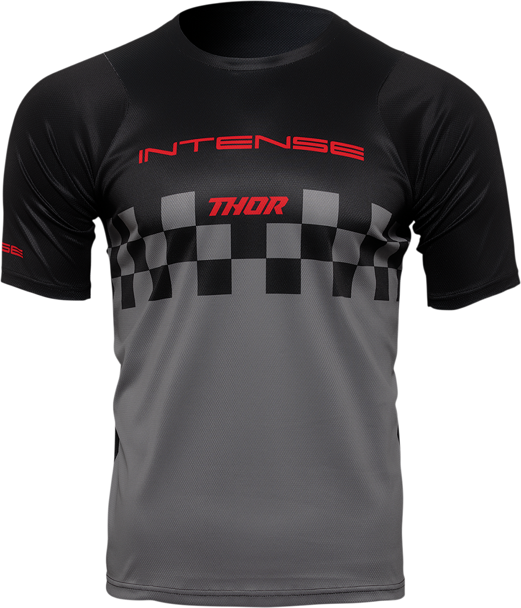 THOR Intense Chex Jersey - Black/Gray - XS 5120-0144