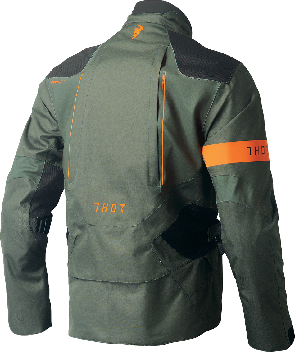 THOR Range Jacket - Army Green/Orange - 2XL 2920-0730