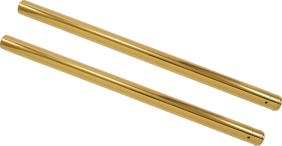 CUSTOM CYCLE ENGINEERING Fork Tubes - Gold - 39 mm - 26.25" T 1346TN