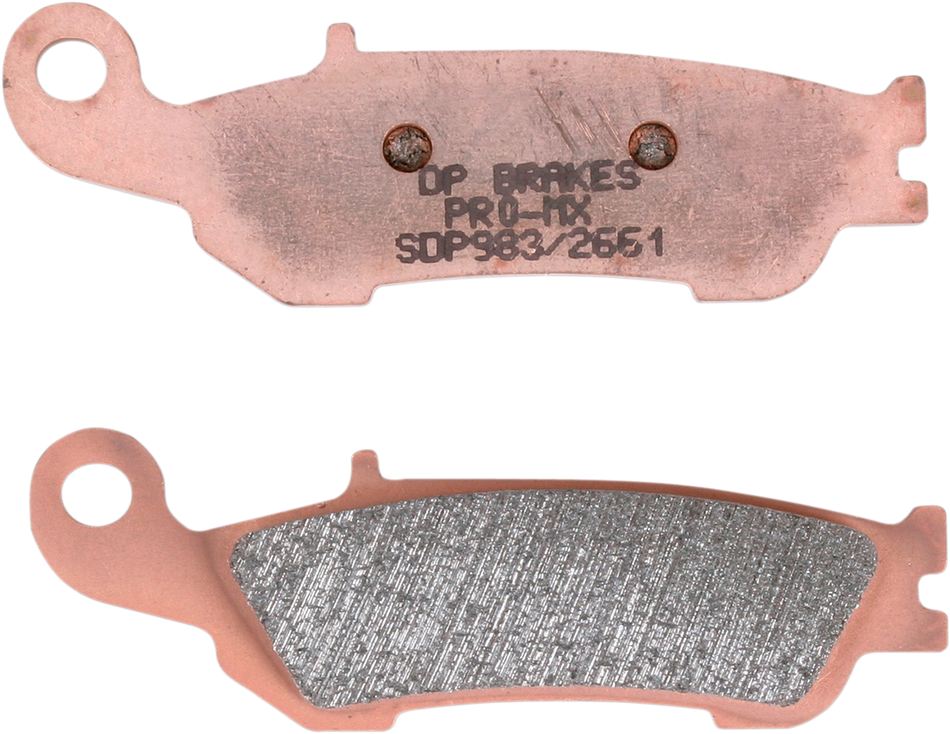 DP BRAKES Pastillas de freno sinterizadas Pro MX - SDP983 SDP983 