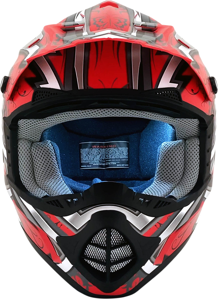 Casco AFX FX-17Y - Mariposa - Rojo Ferrari mate - Grande 0111-1386