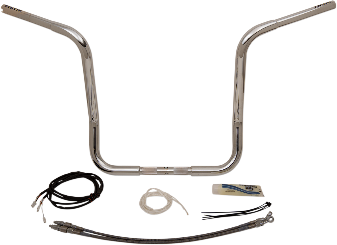 FAT BAGGERS INC. Handlebar Kit - Rounded Top - 16" - Chrome 909516