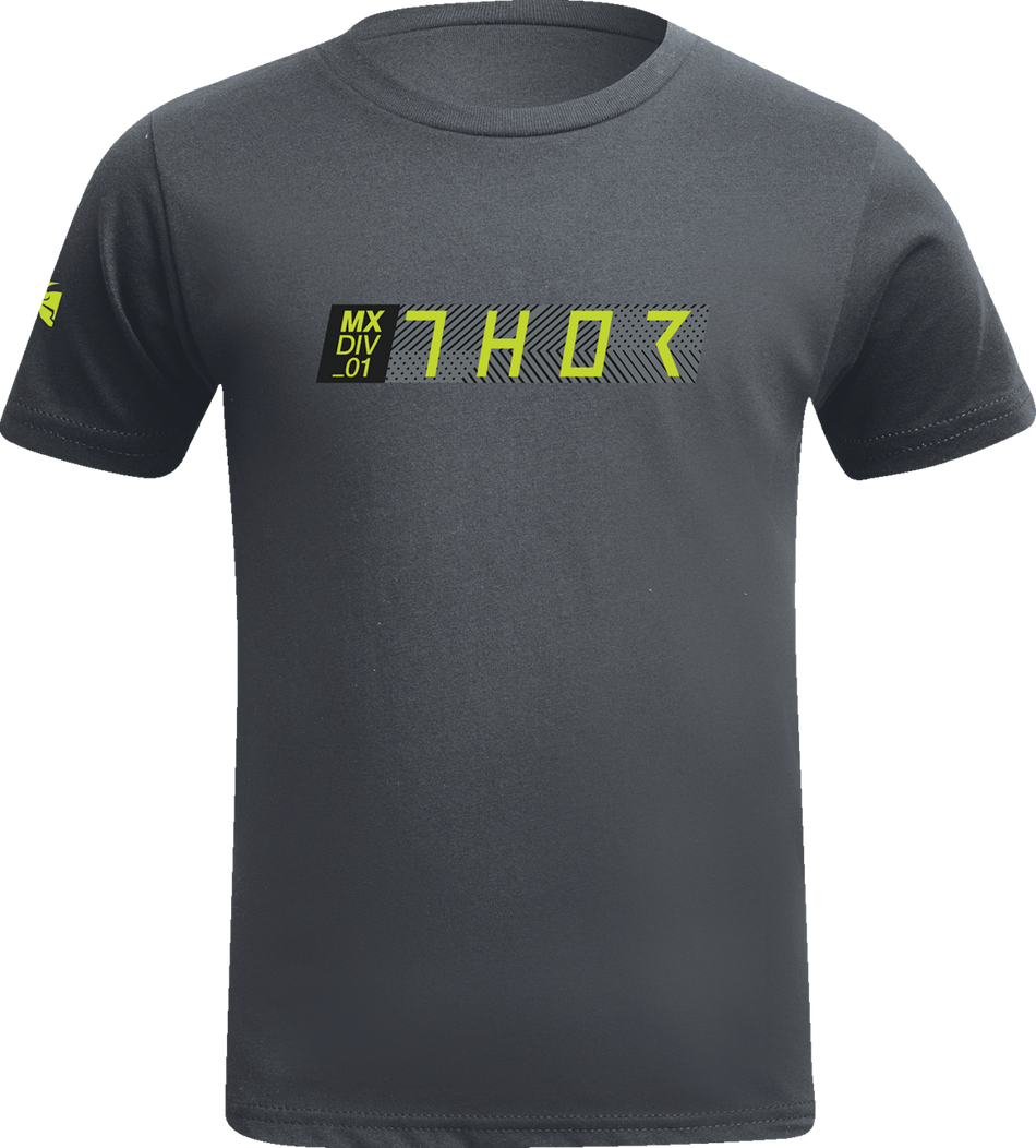 THOR Youth Tech T-Shirt - Charcoal - Large 3032-3590