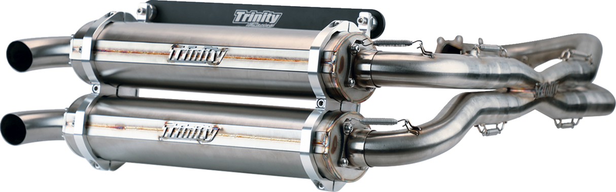 TRINITY RACING Stainless Steel Exhaust System RZR XP 1000 FULL SYSTEMTR-4119D-SS