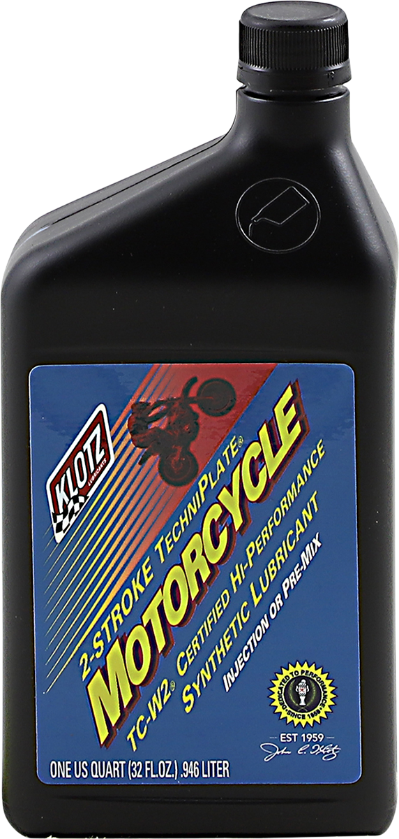 KLOTZ OIL TechniPlate Synthetic TCW-2 2-Stroke Oil - 1 U.S. quart KL-300