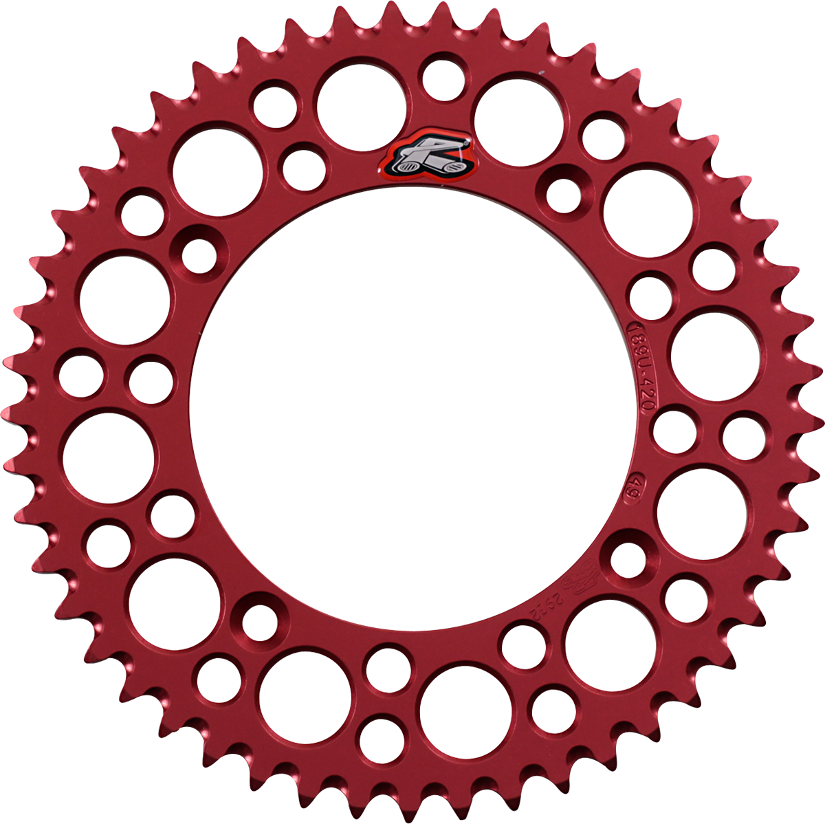 RENTHAL Sprocket - Honda - Red - 49 Tooth 189U-420-49GRRD