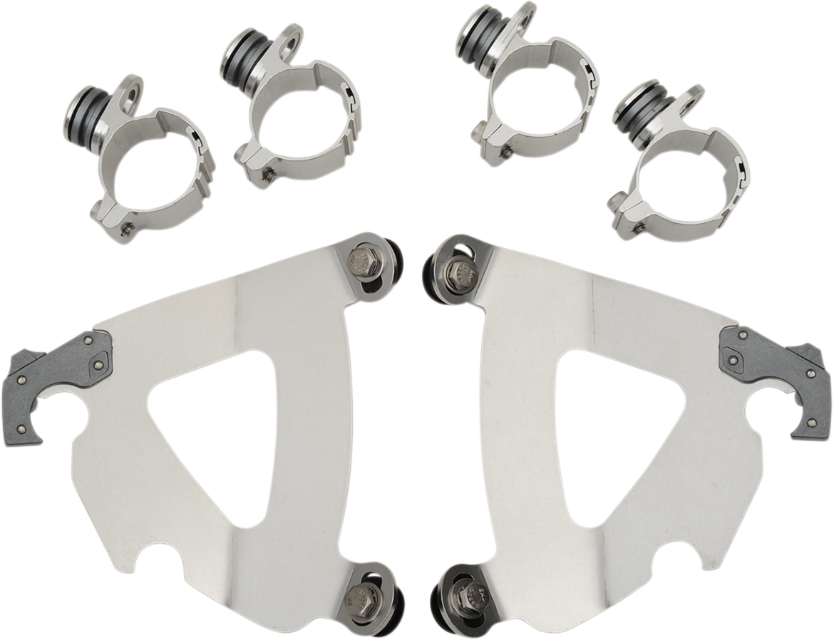 MEMPHIS SHADES Road Warrior Mounting Kit - Polished - FXDWG MEK2030