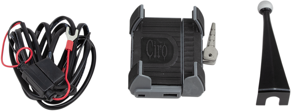CIRO Premium Holder W/Charger - '96-'13 FLHT 50216