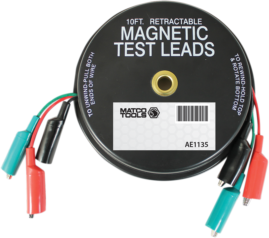 LANG TOOLS Retractable Test Lead - 10' 1135