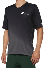 100% Celium Jersey - Short-Sleeve - Black/Charcoal - Medium 40011-00001