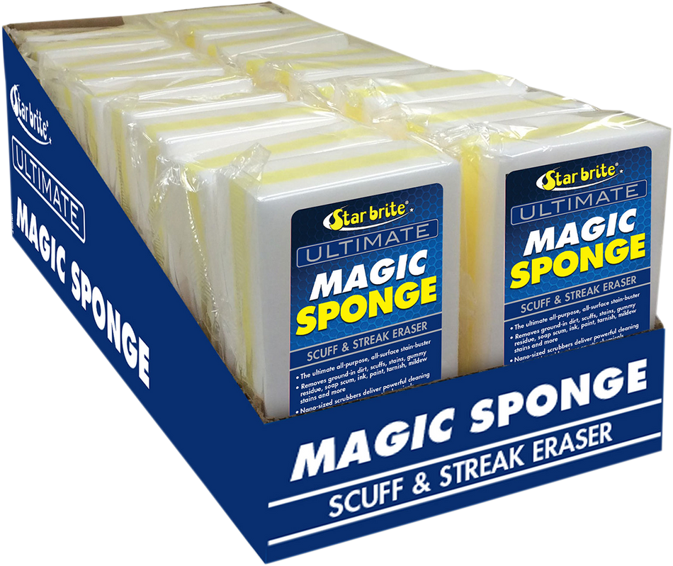 STAR BRITE Magic Sponge Cleaner - 18 Pack 41018
