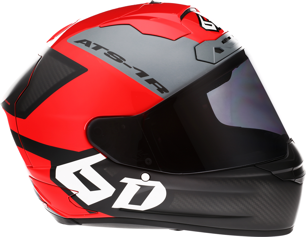 Casco 6D ATS-1R - Wyman - Rojo/Gris - XL 30-0738 