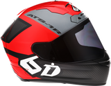 Casco 6D ATS-1R - Wyman - Rojo/Gris - XL 30-0738 