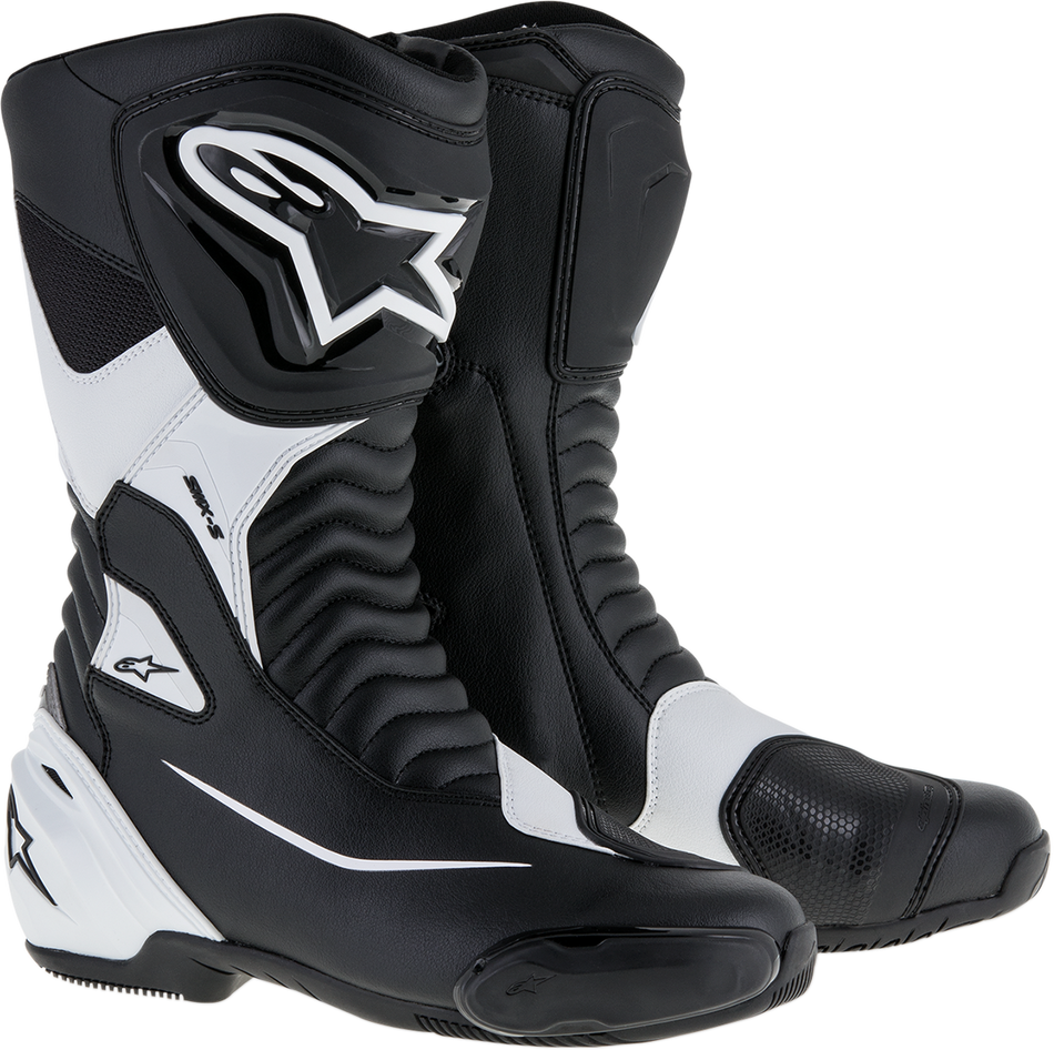 ALPINESTARS SMX-S Boots - Black/White - US 12 / EU 47 2223517-12-47