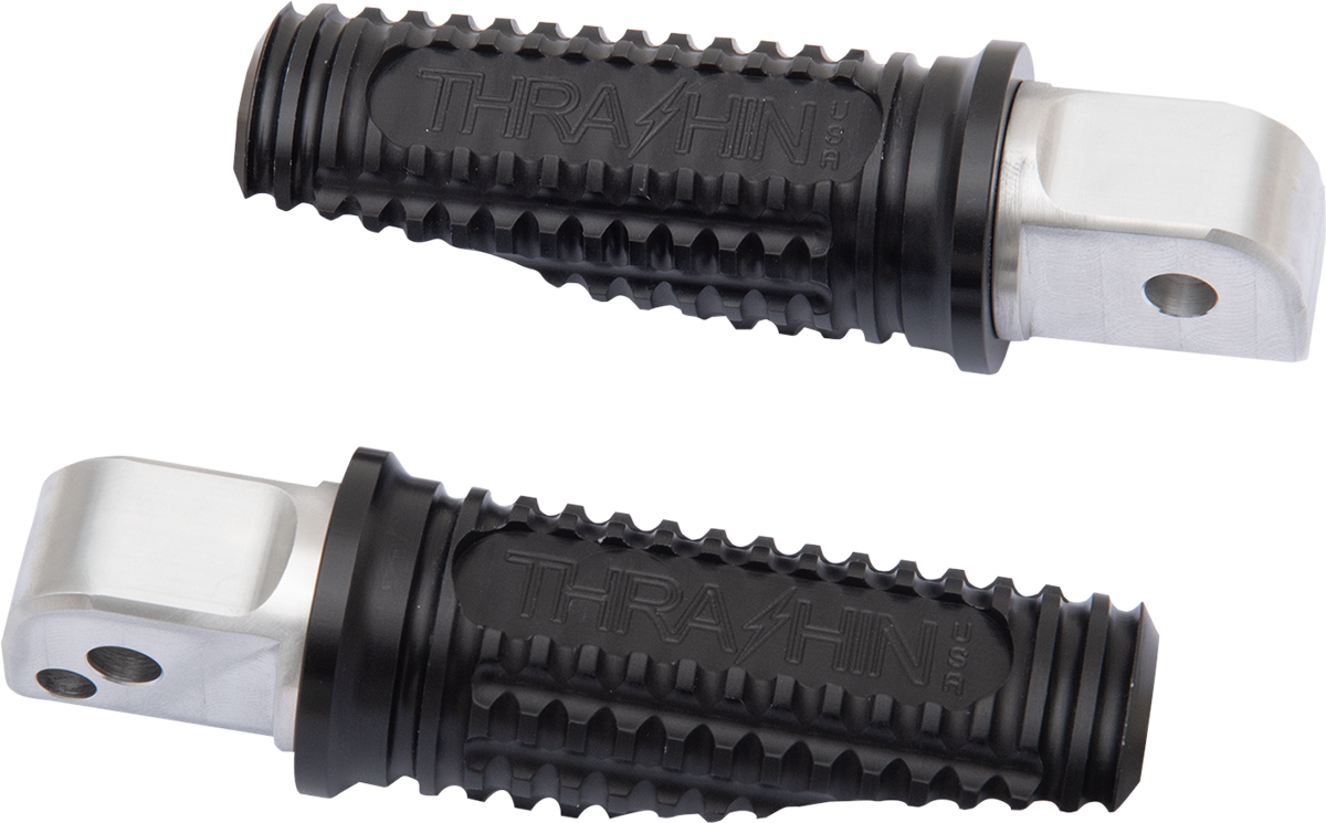 THRASHIN SUPPLY CO. Rear Burnout Footpegs - Black - Softail TSC-2017-1-SR