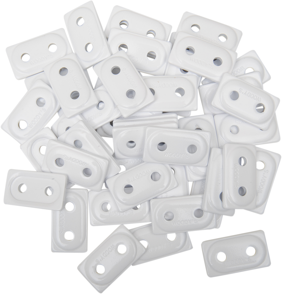 WOODY'S Support Plates - White - 48 Pack ADD2-3815-B