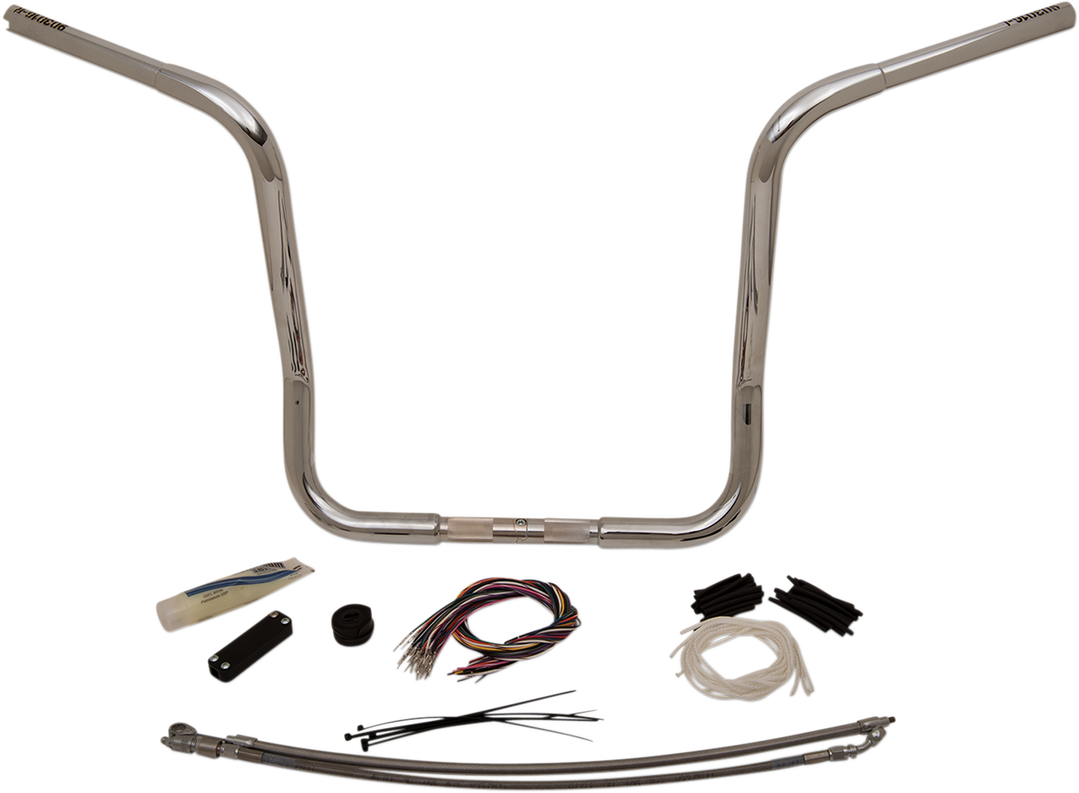 FAT BAGGERS INC. Handlebar Kit - Rounded Top - 16" - Chrome 909416