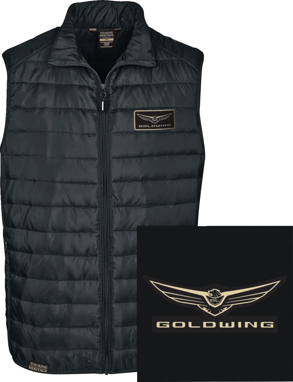 FACTORY EFFEX Goldwing Puff Vest - Black - XL 25-85806