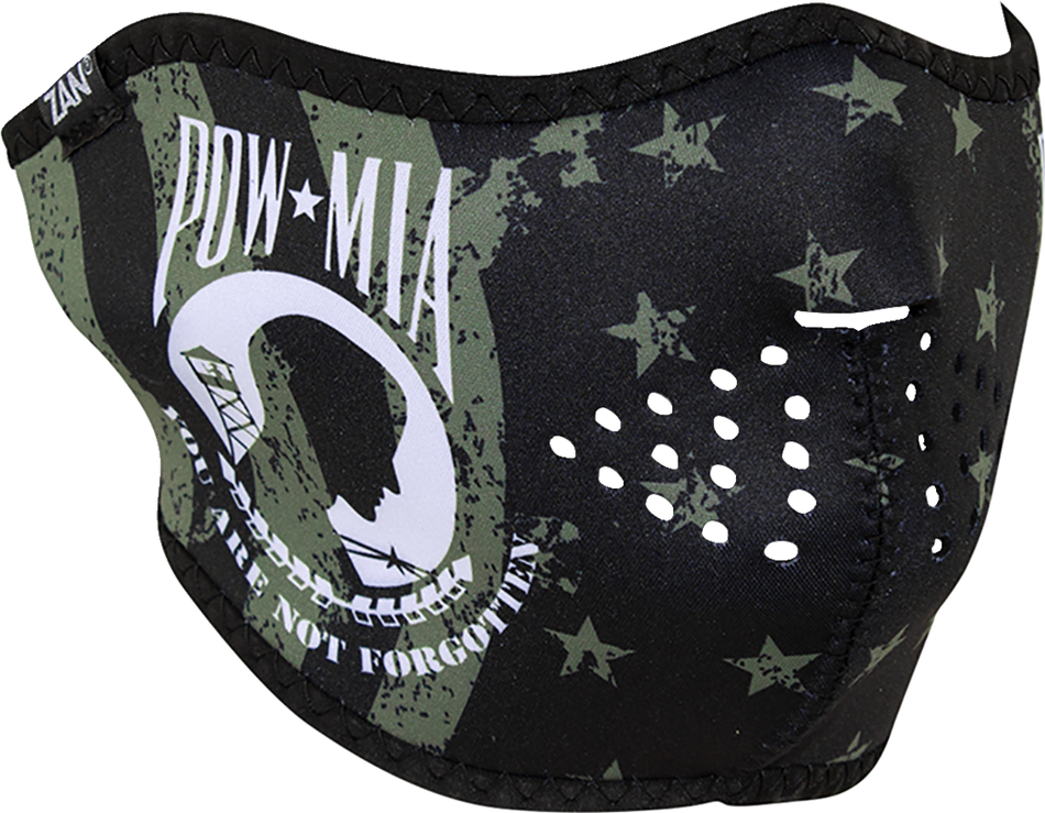 ZAN HEADGEAR Neoprene Half Mask - POW MIA Flag WNFM612H