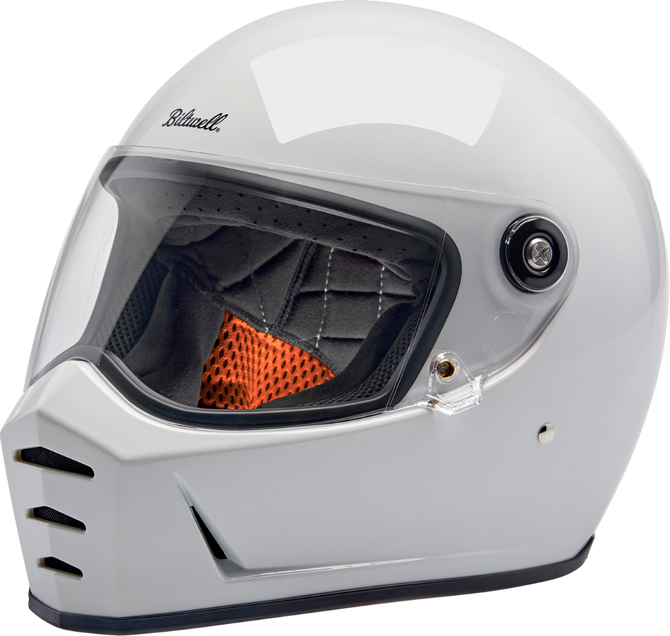 BILTWELL Lane Splitter Helmet - Gloss White - Medium 1004-104-503