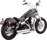 VANCE & HINES Big Shots Staggered Exhaust System - Chrome 17338