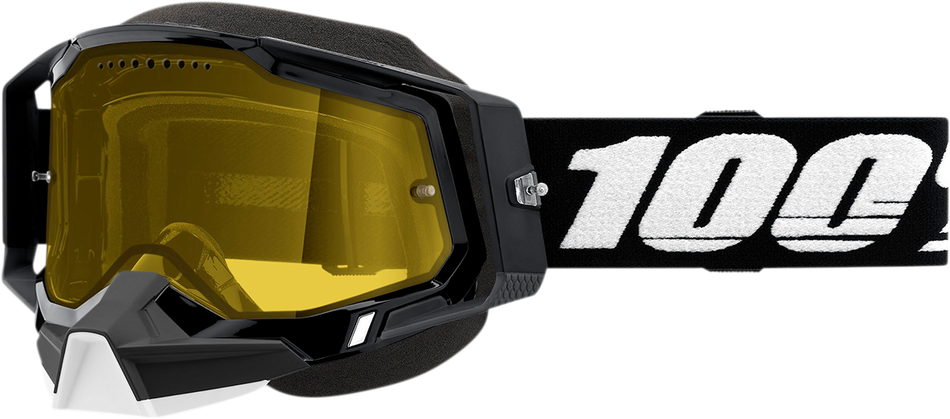 100% Racecraft 2 Snow Goggles - Black - Yellow 50011-00001