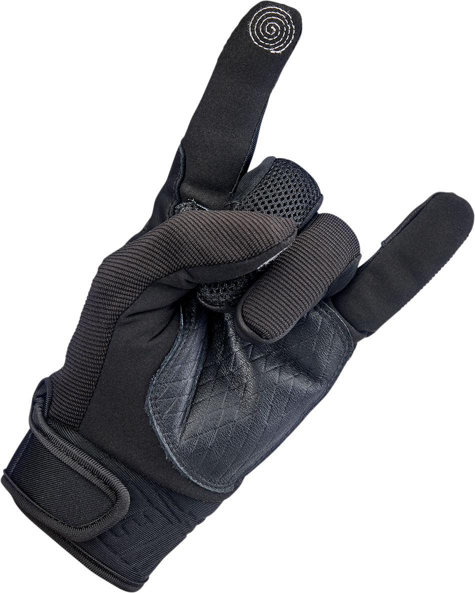 BILTWELL Baja Gloves - Black Out - XL 1508-0101-305