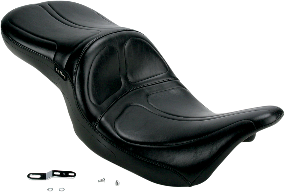 LE PERA Maverick Seat - w/ Backrest - Stitched - Black - FL '08-'22 LK-957