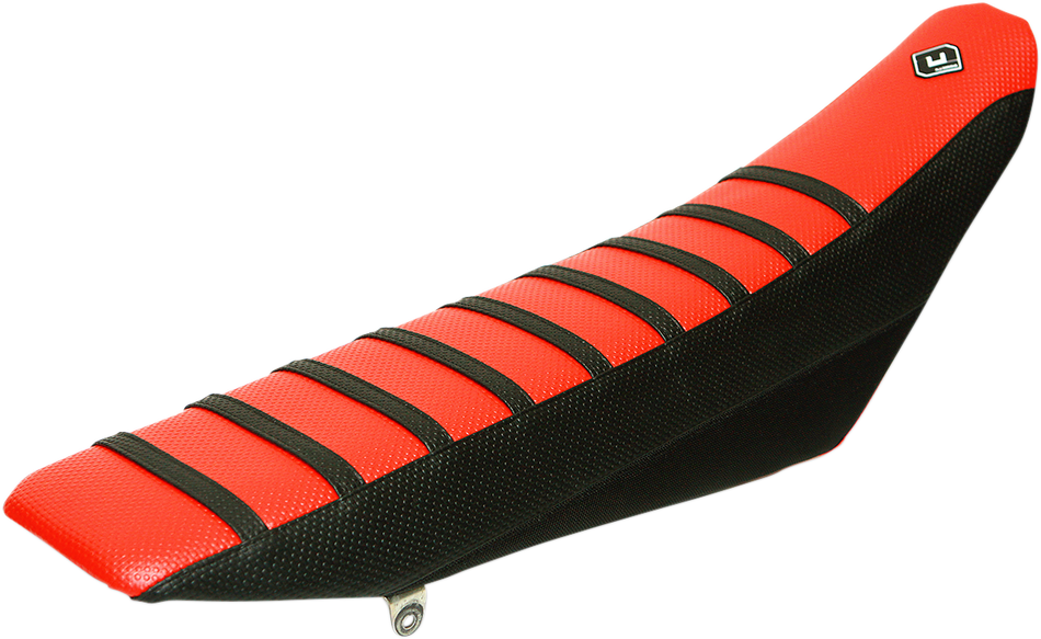 FLU DESIGNS INC. Pro Rib Seat Cover - Red/Black 45502