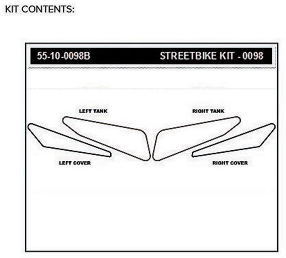 STOMPGRIP Traction Kit - Black - Yamaha 55-10-0098B