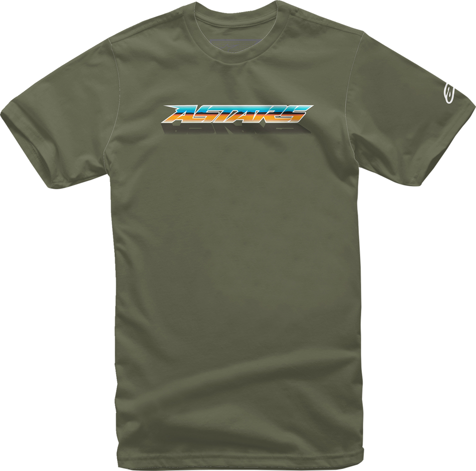 Camiseta ALPINESTARS Chromium - Militar - Mediana 1232-72206-690M 
