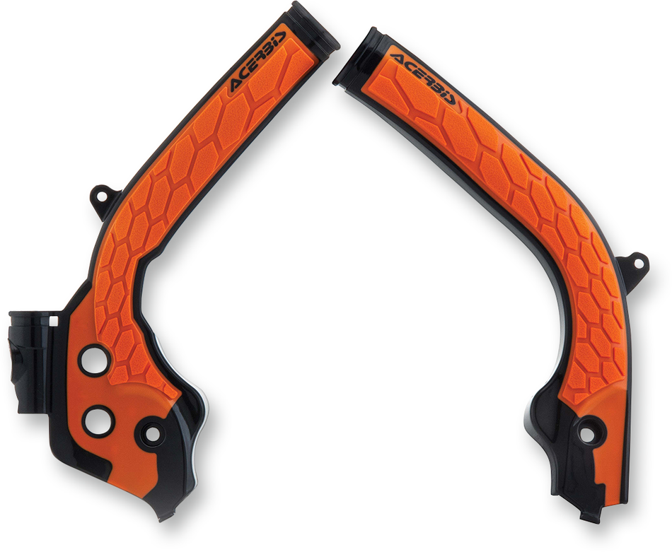 ACERBIS X-Grip Frame Guards - Orange/Black 2449535229