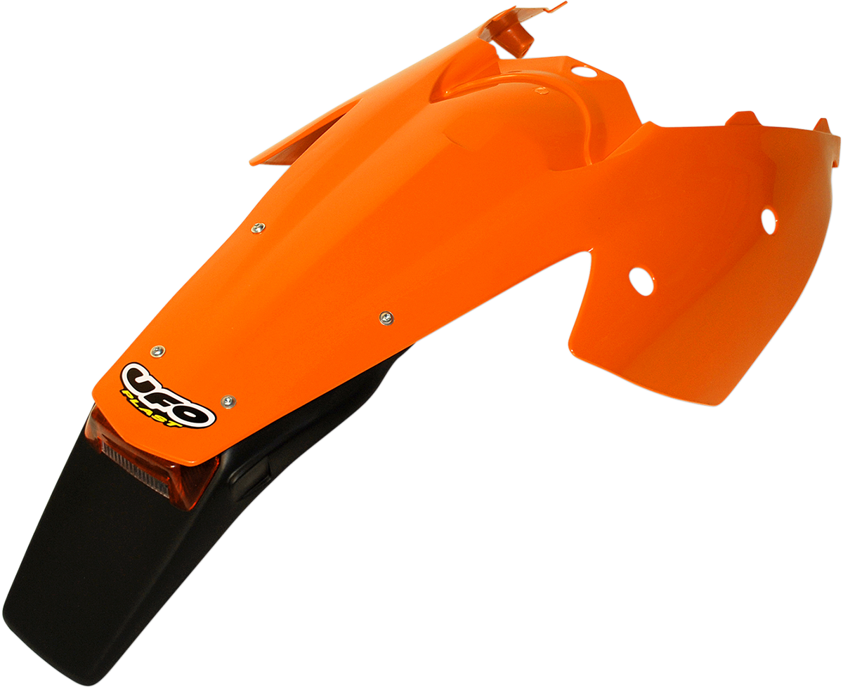 Guardabarros trasero UFO Enduro con luz - KTM '98-'20 naranja KT03081-127