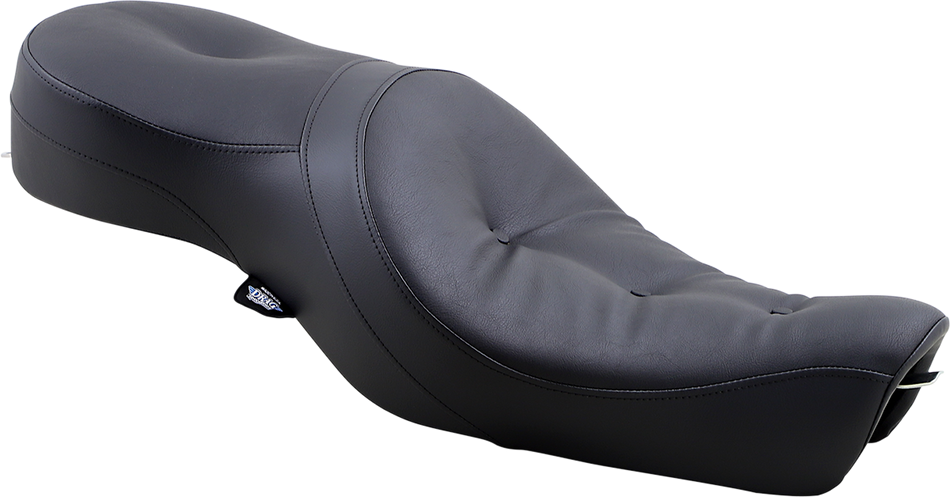 DRAG SPECIALTIES Seat - Low-Profile Wide Touring - Pillow - Black - XL '04-'22 NO RUBBER BUMPERS 0804-0297