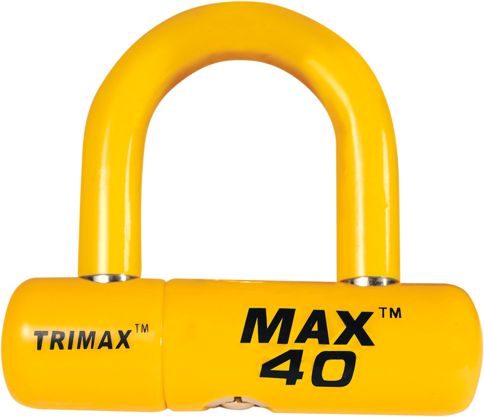 TRIMAX U-Lock Disc Lock - Yellow MAX40YL 4010-0058