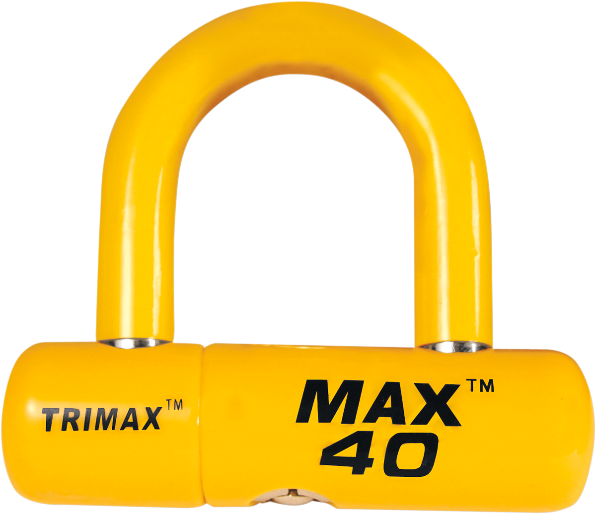 TRIMAX U-Lock Disc Lock - Yellow MAX40YL 4010-0058