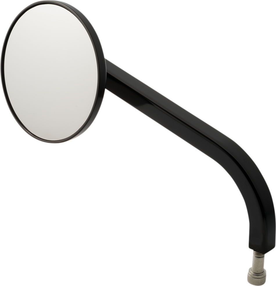 JOKER MACHINE Mirror - No. 7 Standard - Side View - Round - Black - Left 03-050-1L
