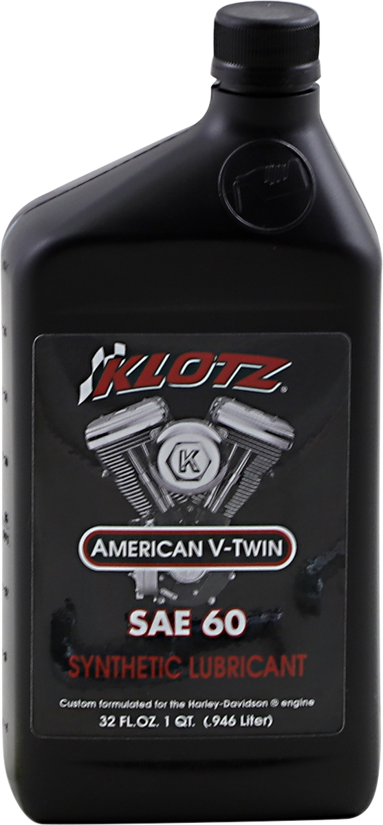 KLOTZ OIL V Twin Synthetic Oil - 60W - 1 U.S. quart KH-60