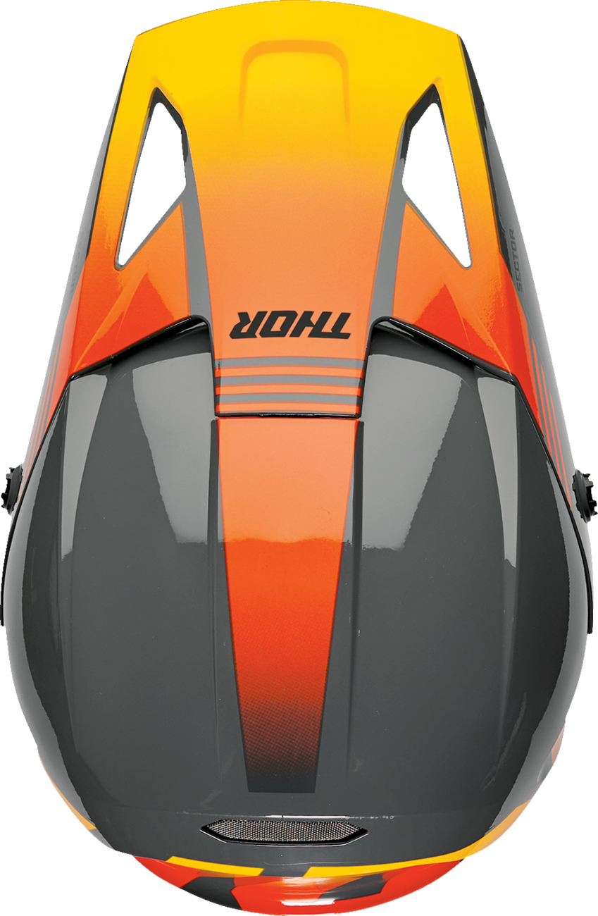 THOR Sector 2 Helmet - Carve - Charcoal/Orange - XS 0110-8121