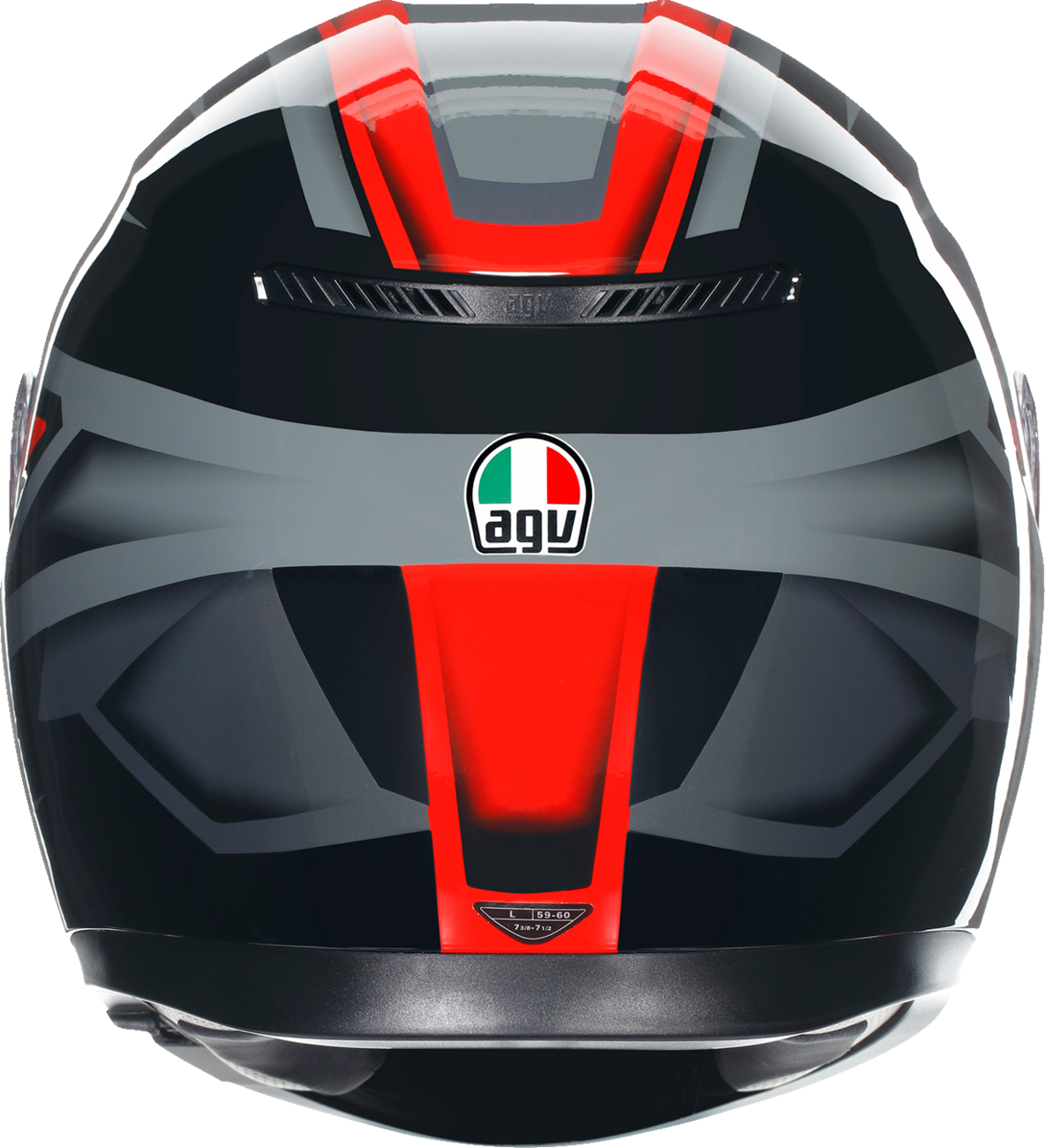 AGV K3 Helmet - Compound - Black/Red - Large 2118381004009L