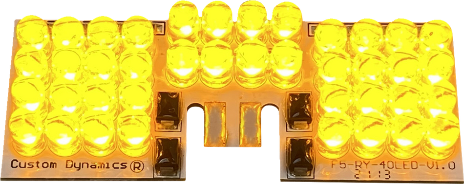 Tableros de puntas de guardabarros LED CUSTOM DYNAMICS - Ámbar GEN-FT-A 