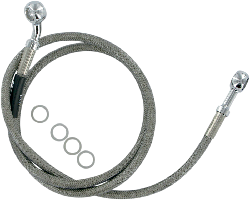 RUSSELL Brake Line - Front - Stainless Steel - +6" - FXST '84-'99 R08948S