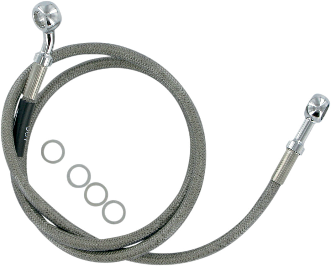 RUSSELL Brake Line - Front - Stainless Steel - +2" - FLST/C/F/N '86-'14 R08987S