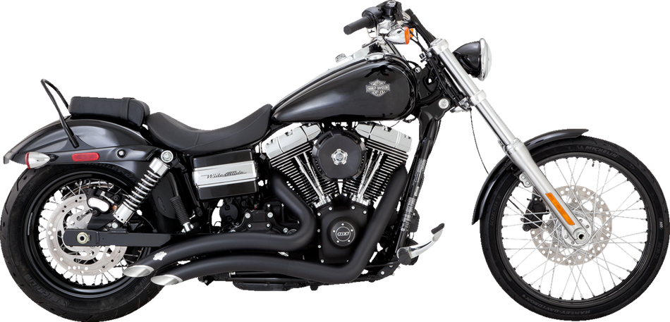 VANCE & HINES Big Radius Exhaust System - Black Low Rider   43371