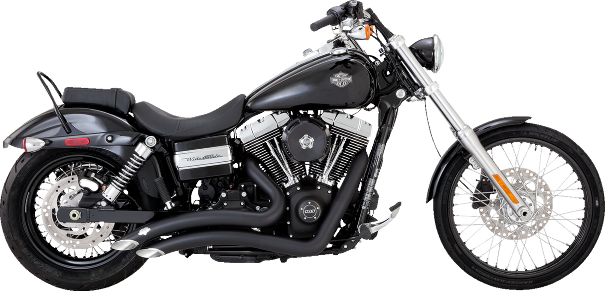 VANCE & HINES Big Radius Exhaust System - Black Low Rider   43371